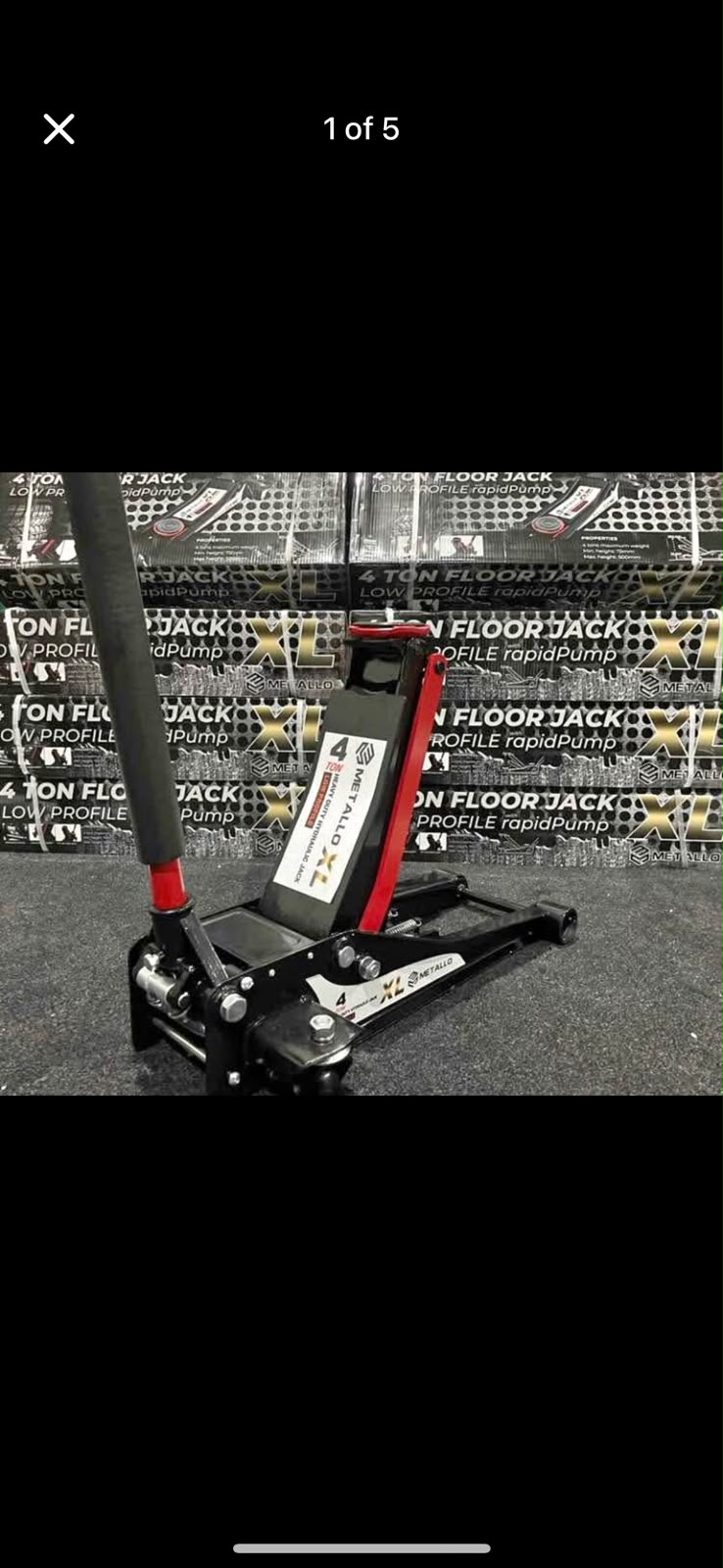 Metallo XL 4-Ton Floor Jack